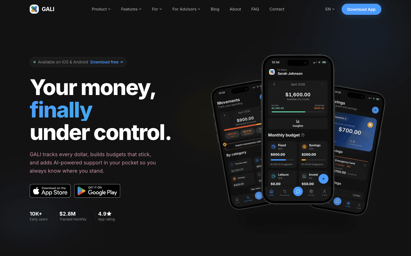 gali-app.com — the Gali marketing site, live capture 2026-09-05